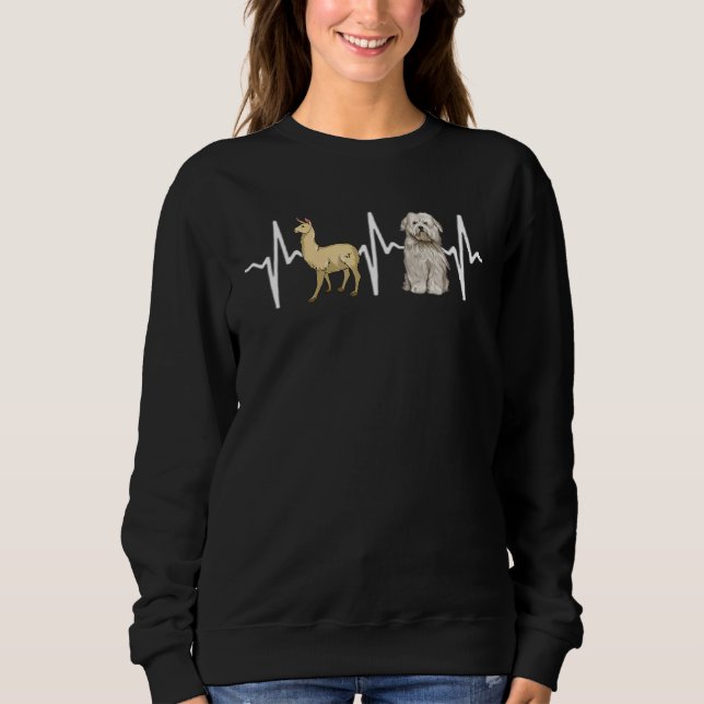 Camiseta Llama Coton De Tulear Heart Bog (Frente)