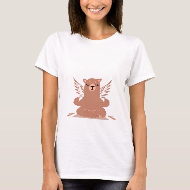 Camiseta Llama Doing Yoga (Frente)