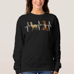Camiseta Llama Duck Tolling Retrievers Heartbeat Cachorro