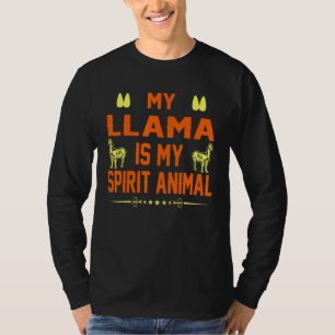 Camiseta Llama É O Meu Espírito, Amantes De Pet Animal