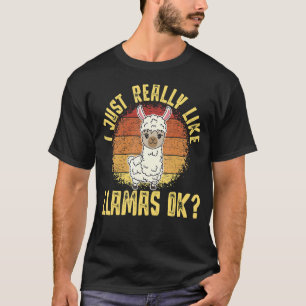 Camiseta Llama Eu Gosto Muito De Lhamas Ok Animal 3
