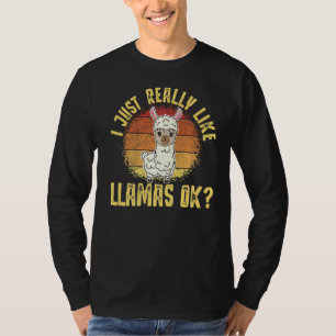 Camiseta Llama Eu Gosto Muito De Lhamas Ok Animal 3