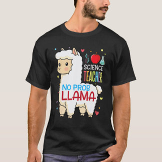 Camiseta Llama Feliz Dia de Volta às Aulas Professor de Ciê