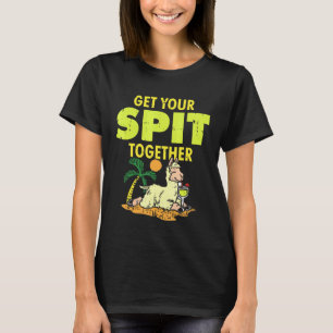Camiseta Llama Fofa da Praia Tropical Junte Sua Saliva A