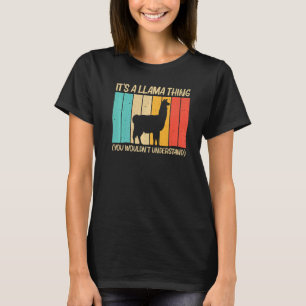 Camiseta Llama For Men Alpaca Farming Zookeeper Peruv