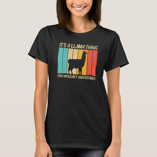 Camiseta Llama For Men Alpaca Farming Zookeeper Peruv (Frente)