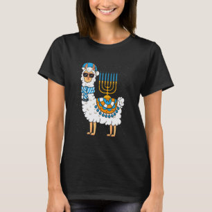 Camiseta LLama Hanukkah Feliz Hanuká Família Pijama Igual