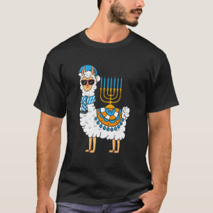 Camiseta LLama Hanukkah Feliz Hanuká Família Pijama Igual