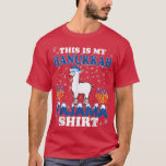 Camiseta Llama Hanukkah Pajama Chanukah Menorah Funny Jewis<br><div class="desc">Llama Hanukkah Pajama Chanukah Menorah Engraçado Feriado Judeu.</div>