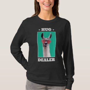 Camiseta Llama Hug Dealer Llama Sunglass Animal Lama