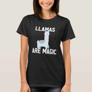Camiseta Llama Lhamas São Crianças De Llama De Animais Mago