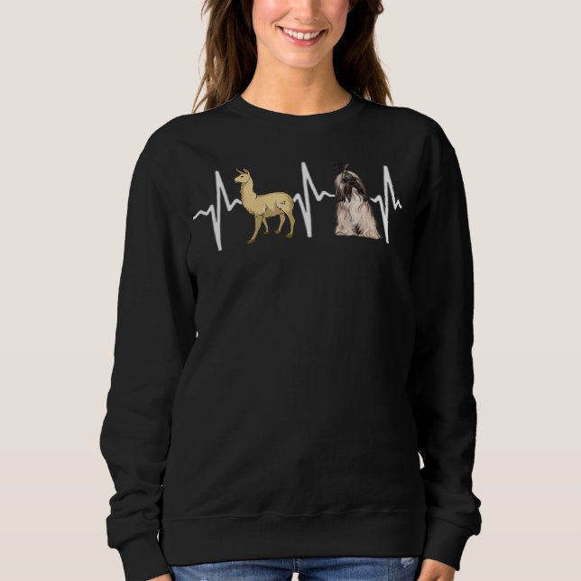 Camiseta Llama Lhasa Apsos Cachorro (Frente)