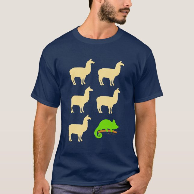 Camiseta Llama Llama Llama Llama Llama Chameleon (Frente)