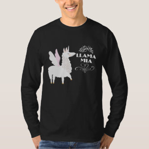 Camiseta Llama Llama Mia Mama Mia Costume Para Amantes De A
