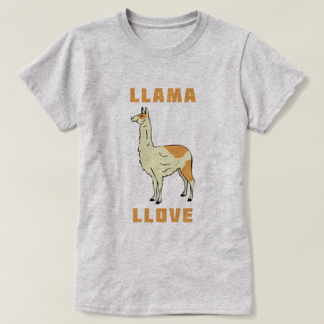 Camiseta Llama Llove (Frente do Design)
