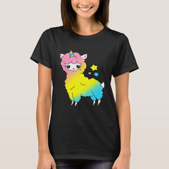 Camiseta Llama Magical Cute Unicorn Llamacorn (Frente)
