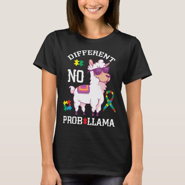 Camiseta Llama não tem problema com o enigma (Frente)