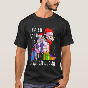 Camiseta Llama Natal Pajama Panda Koala