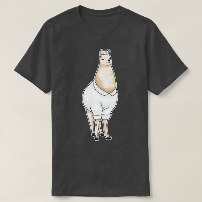 Camiseta Llama Nurse Heart (Frente do Design)