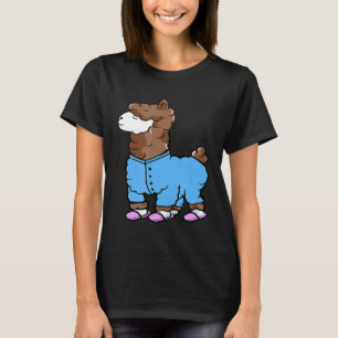Camiseta Llama Pajama Engraçado Pajama Llama Hora de Verã