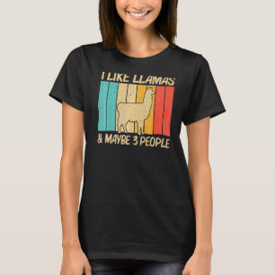 Camiseta Llama Para Homens Llama Fazenda Animal 9