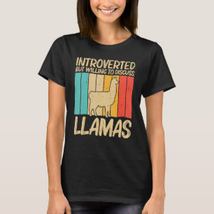 Camiseta Llama Para Homens Mulheres Llama Fazenda Animal 2