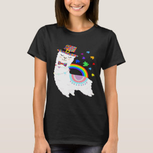 Camiseta Llama Professor Conscientização do Autismo Menino