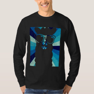 Camiseta Llama Retro Estilo Legal Óculos Solares Alpaca Lov