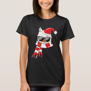 Camiseta Llama Santa Hat Alpaca Natal