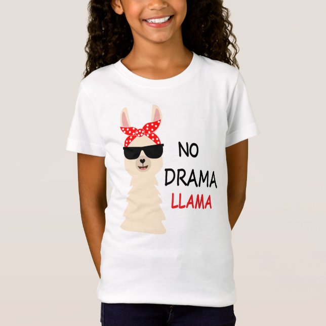 Camiseta Llama Sem Drama  (Frente)