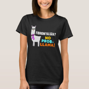 Camiseta Llama Sem Problema Guerreiro Sobrevivente de Fibro