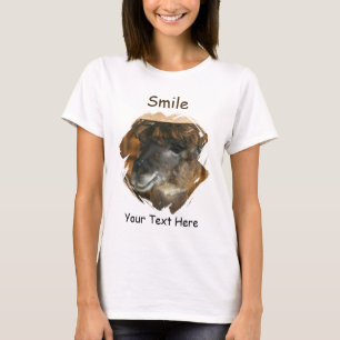 Camiseta Llama Sorriso Animal Fofo