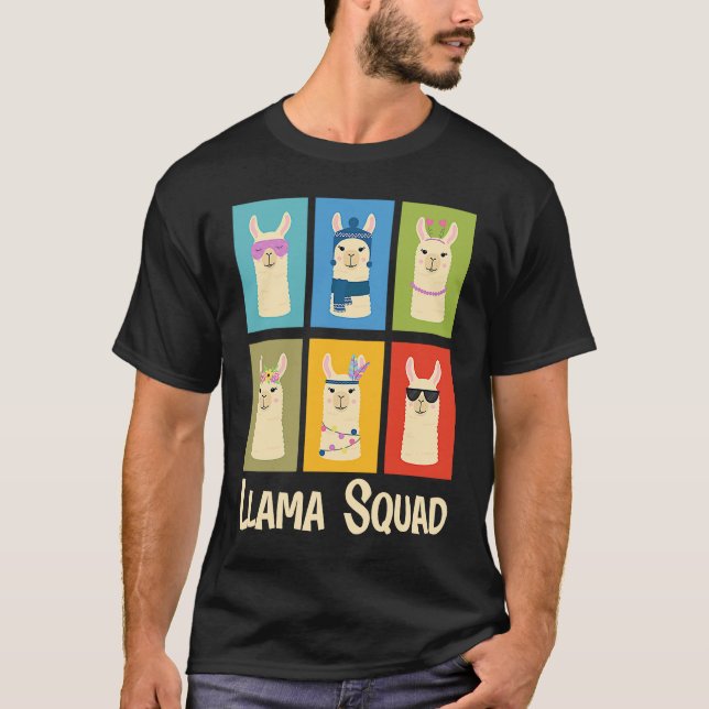 Camiseta Llama Squad Team Llama Matando (Frente)