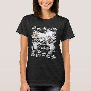 Camiseta Llama Vídeo Jogo Noob Oof Kids Meninas