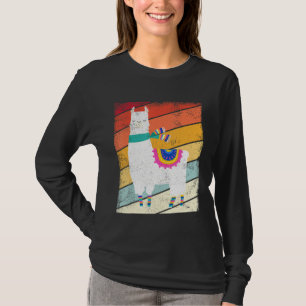 Camiseta Llama Vintage Alpaca Graphic for Girls and Women