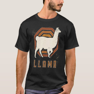 Camiseta Llama Vintage Retro Classic Animal Love