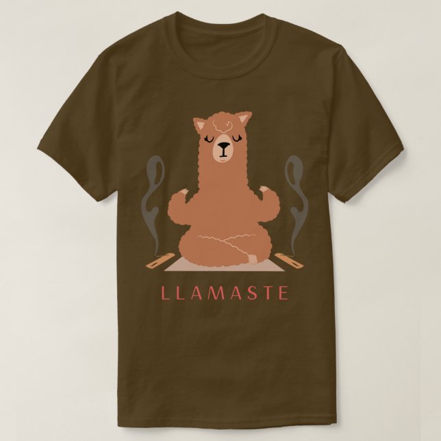 Camiseta Llama Yoga (Frente do Design)