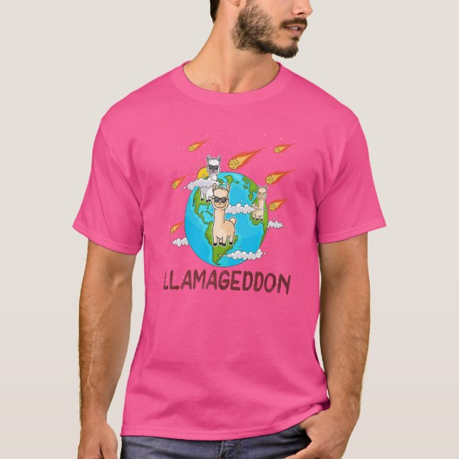 Camiseta Llamageddon Cute Animal For Men Llama 3 (Frente)