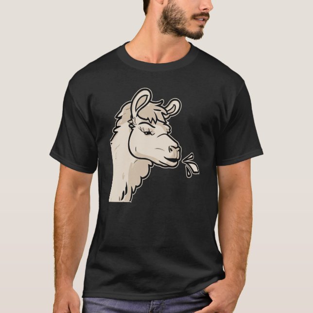 Camiseta Llamas Cheeky Spitting Llama (Frente)