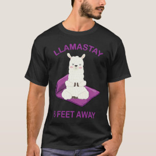 Camiseta Llamastay A 6 Pés De Distância Social Llama