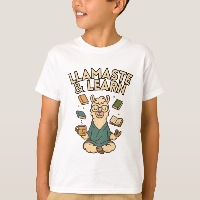Camiseta Llamaste & Learn - Estudo malicioso (Frente)