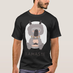 Camiseta Llamaste Namaste Yoga Llama homens mulheres crianç