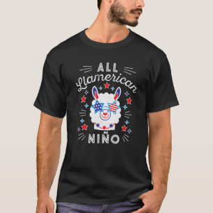 Camiseta Llamerican Nino, 4 De Julho, American Boy