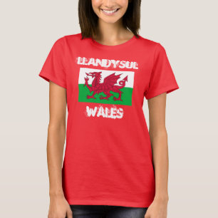 Camiseta Llandysul, País de Gales com bandeira galesa