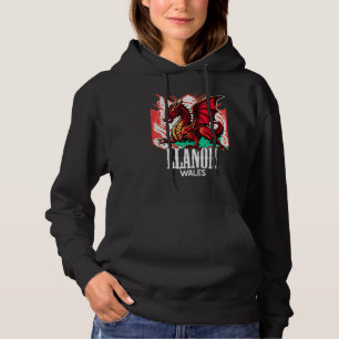 Camiseta Llanon País de Gales Bandeira Galesa Y Ddraig Goch