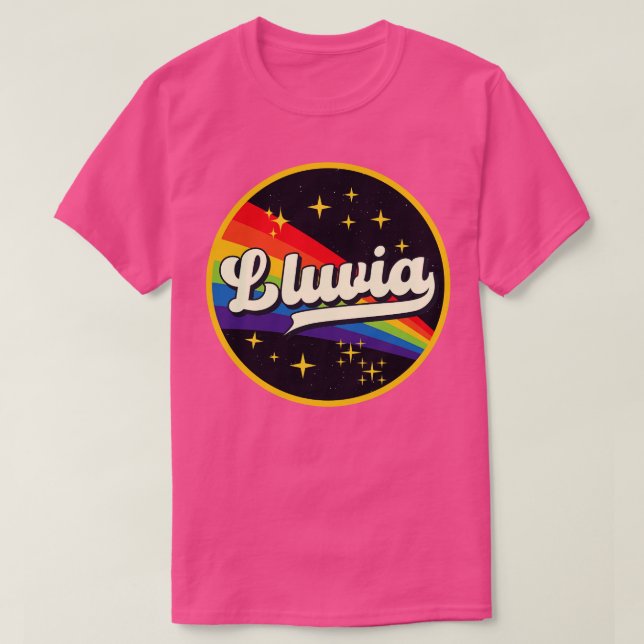 Camiseta Lluvia Rainbow No Space Vintyle (Frente do Design)