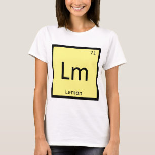 Camiseta Lm - Símbolo de Mesa periódica da química da Fruta