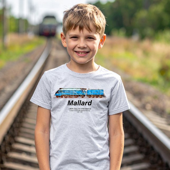 Camiseta LNER Class A4 4468 Mallard - Fastest Steam Loco (LNER Class A4 4468 Mallard - Fastest Steam Locomotive. Boy Basic T-Shirt)