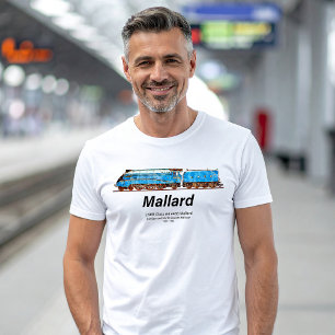 Camiseta LNER Classe A4 4468 Mallard - Loco a Vapor Mais Rá