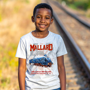 Camiseta LNER Classe A4 Mallard Locomotiva bandeira da Uniã